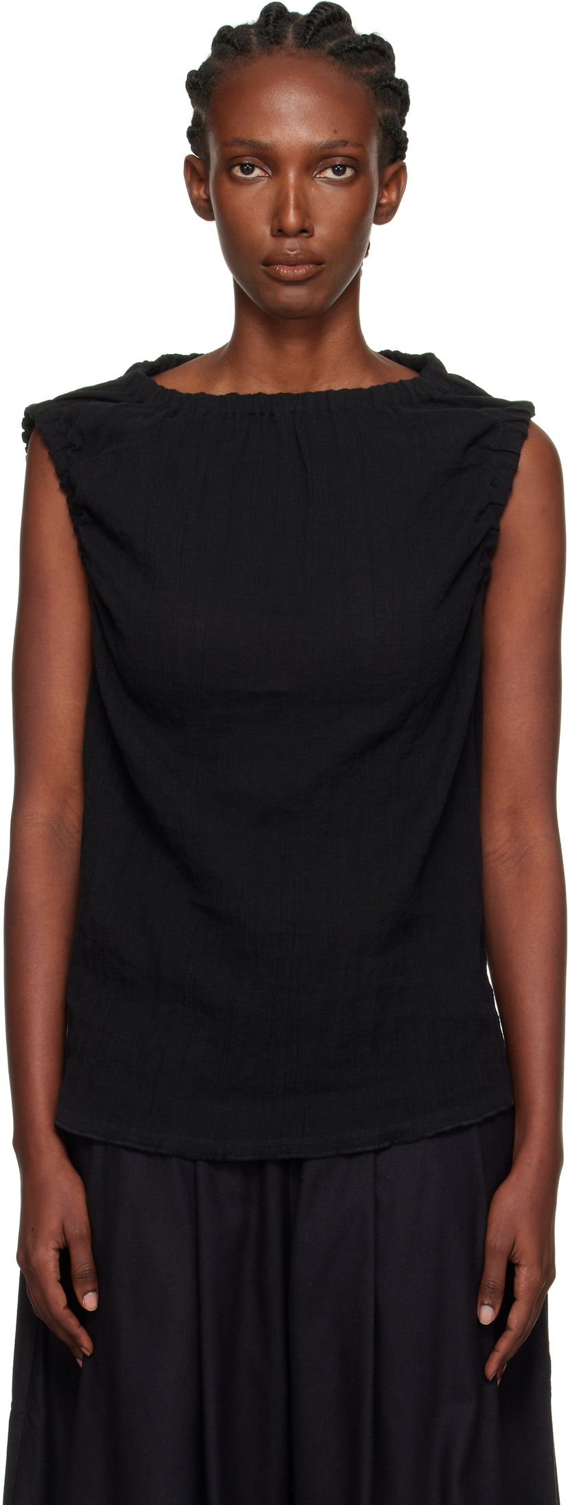 Tankkitoppi Baserange Baserange Mia Sleeveless Top Musta | TSMI-CL-AU25