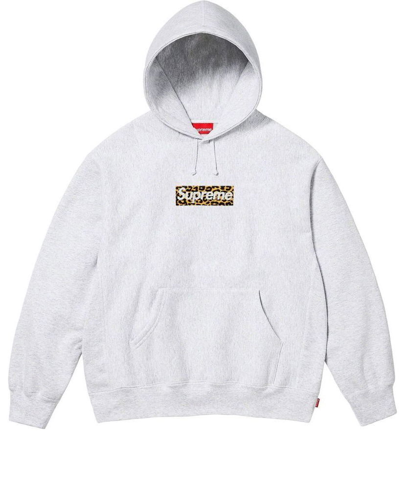 Huppari Supreme Box Logo Print Hooded Sweatshirt Harmaa | SUP-SS24-106