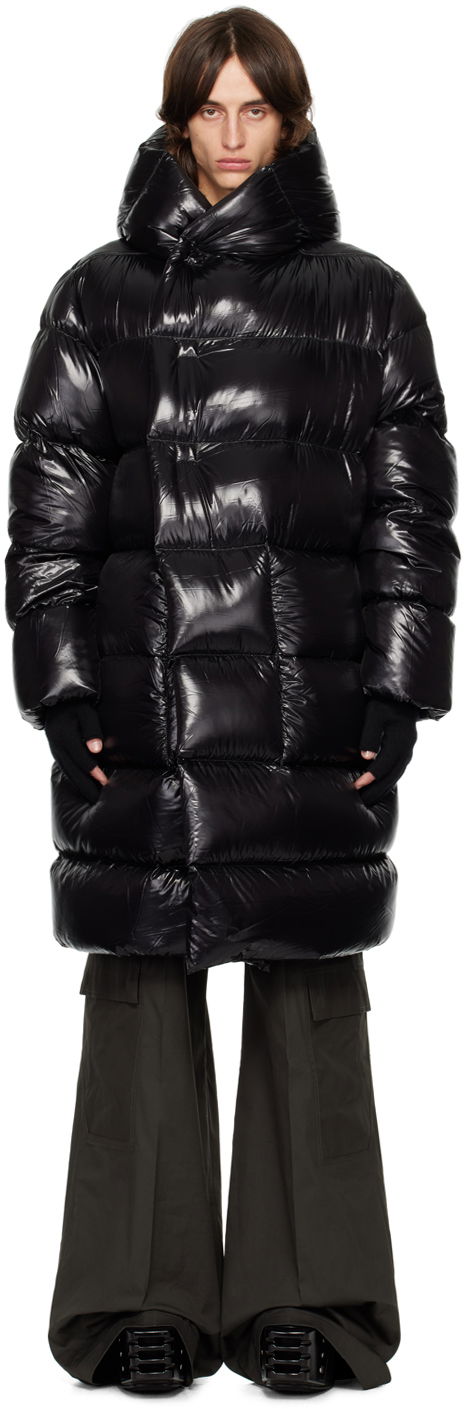 Takit Rick Owens Black Porterville Hooded Liner Down Coat Musta | RU02D6998 NLD3
