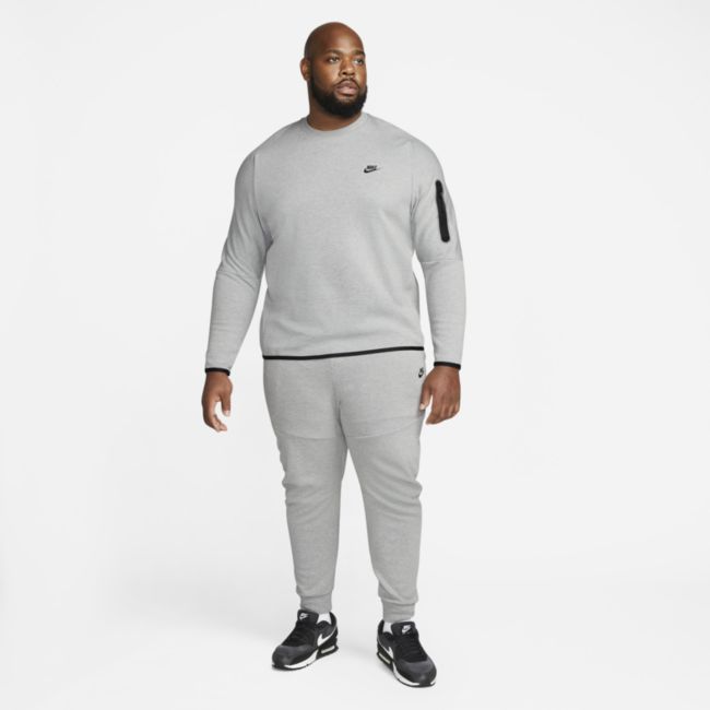 Huppari Nike Tech Fleece Crew Sweatshirt Harmaa | CU4505-063, 1
