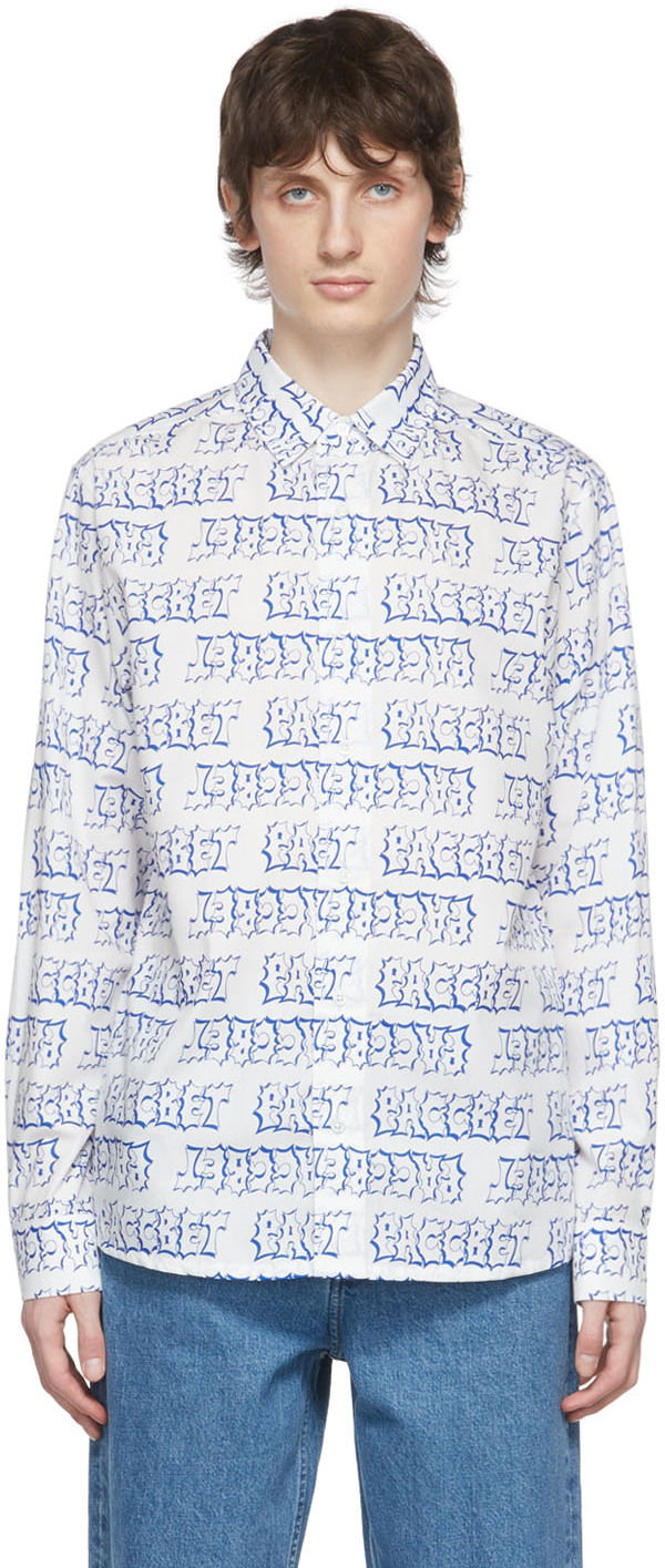 Paita PACCBET Rassvet White Cotton Shirt Turkoosi | PACC10B002