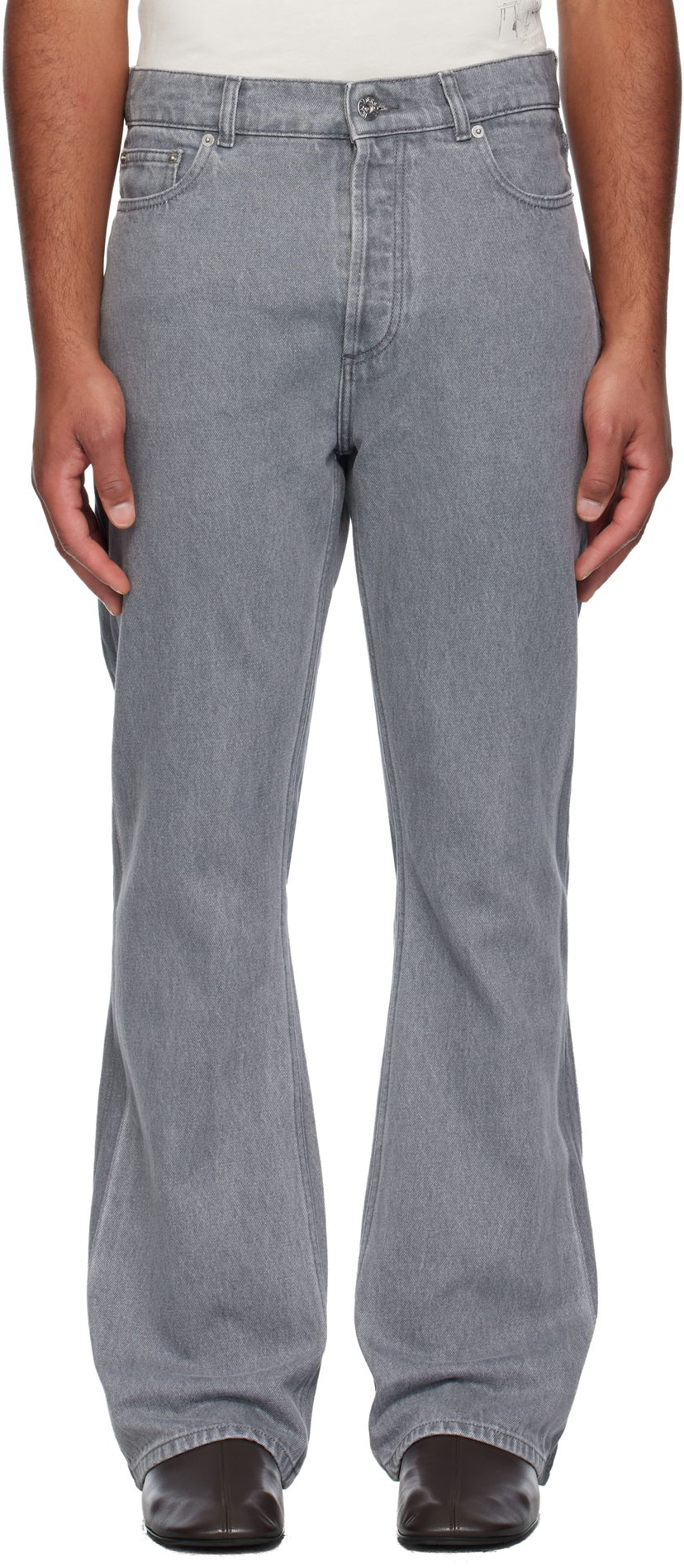 Jeans JW Anderson JW Anderson Bootcut Jeans Harmaa | DT0121-PG1837