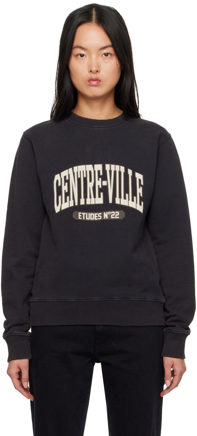 Huppari Études Études Story Centre-Ville Sweatshirt Musta | H23MM205A01595