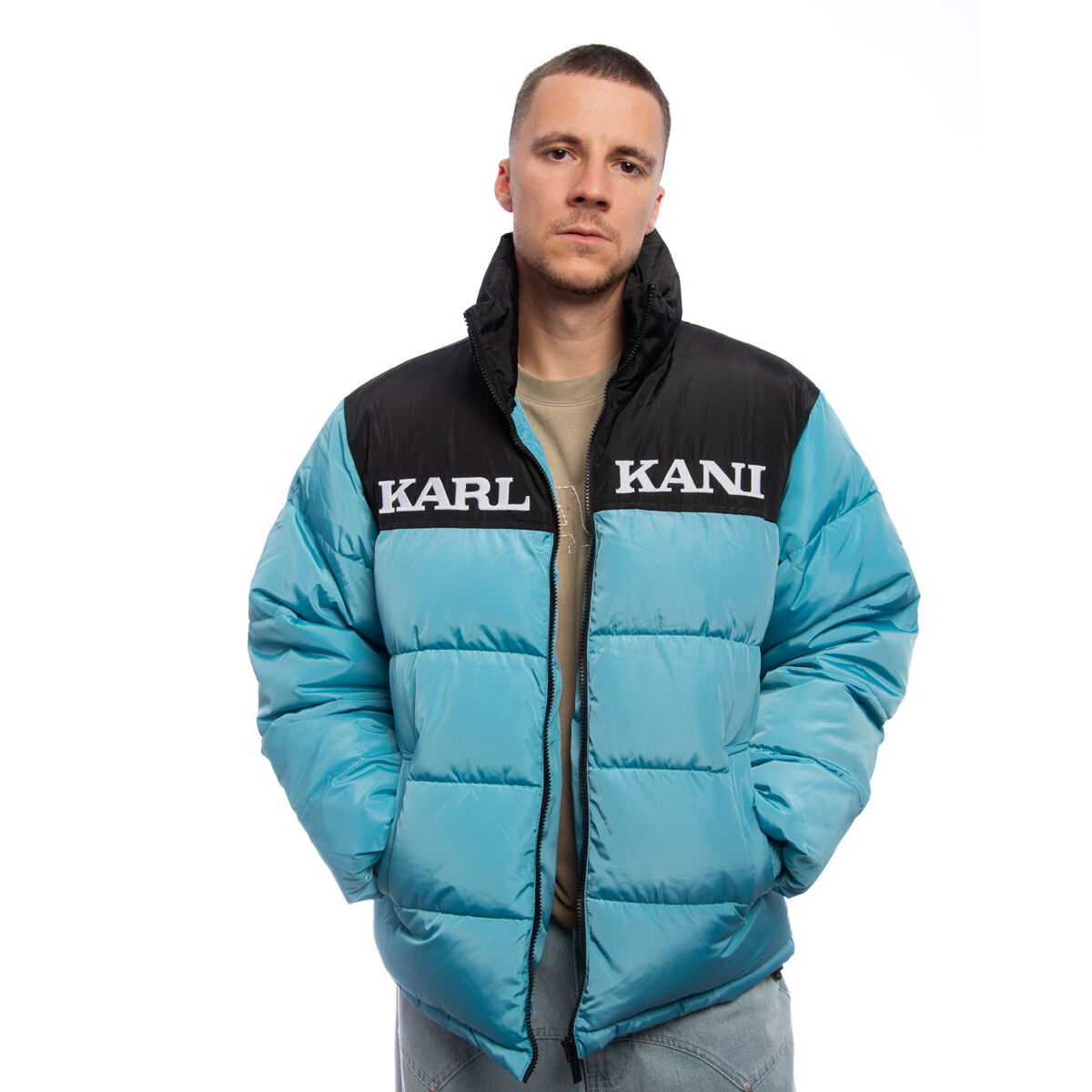 Puffer takki Karl Kani Karl Kani Retro Essential Puffer Jacket Sininen | PD00007604, 0