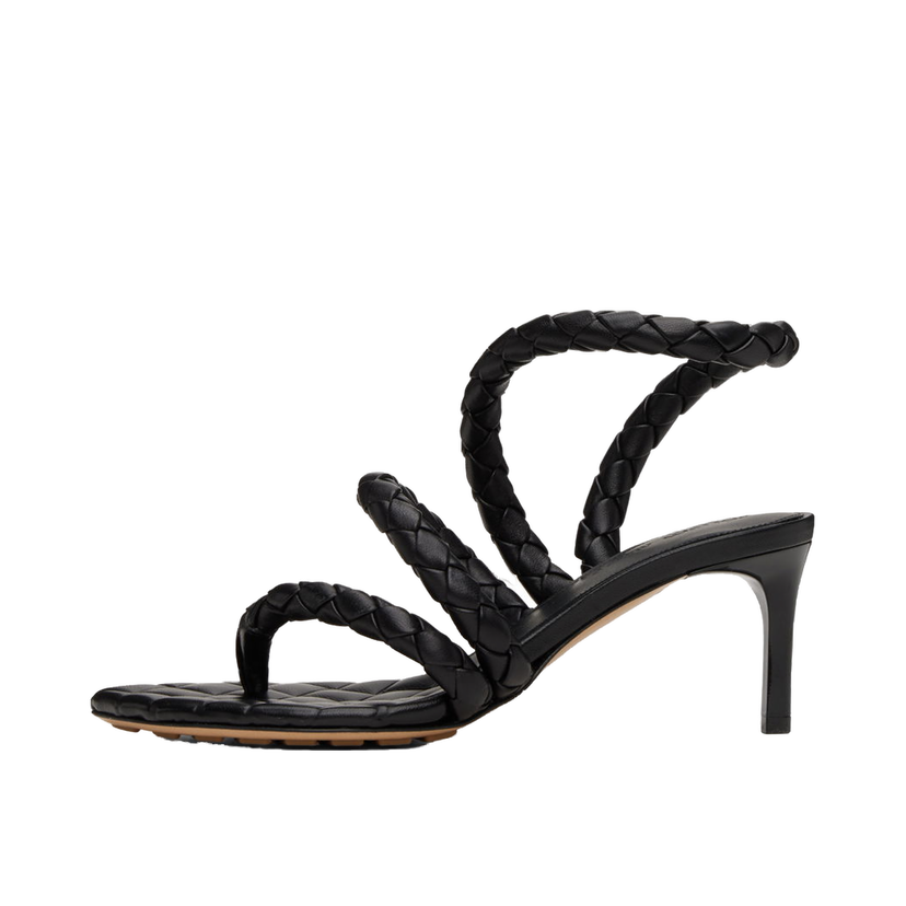 Tennarit ja kengät Bottega Veneta Leaf Heeled Sandals Musta | 786915 V3Y50