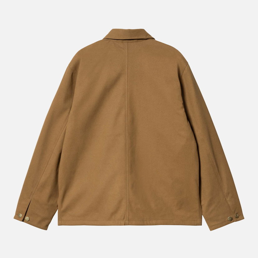 Takit Carhartt WIP Faux Suede Michigan Coat - Hamilton Brown Ruskea | I033717-HZXX