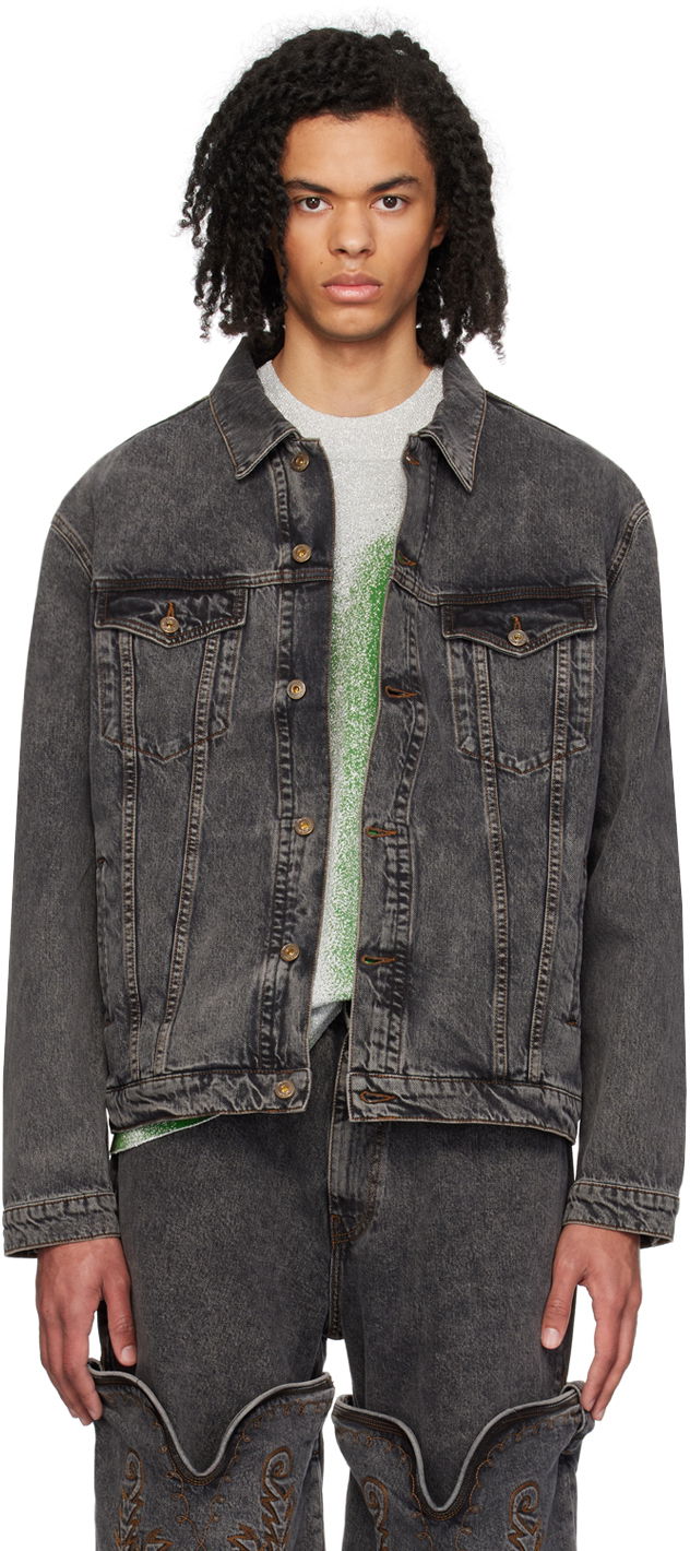 Takki Y/PROJECT Black Wire Denim Jacket Musta | 207JA001