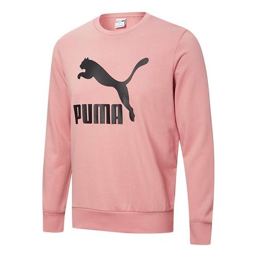 Villapaita Puma PUMA Casual Round Neck Pullover Vaaleanpunainen | 599296-14