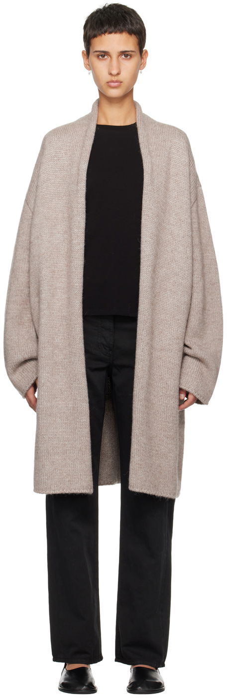 Villapaita The Row The Row Ernesto Knit Cardigan Beige | 7642-Y670