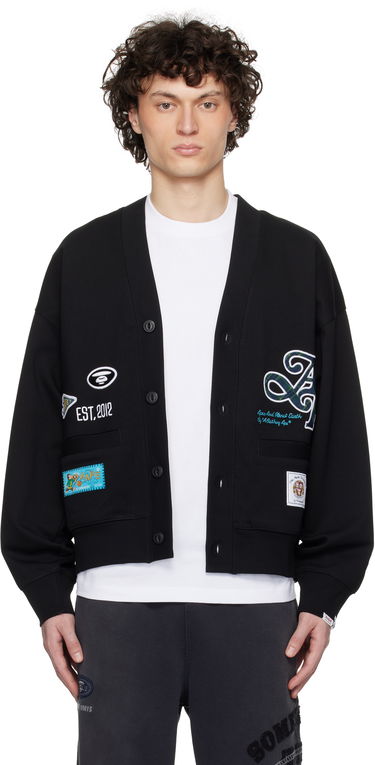 Villapaita AAPE by A Bathing Ape AAPE by A Bathing Ape Main Cardigan Musta | AAPSWMC324XXNBKX, 0