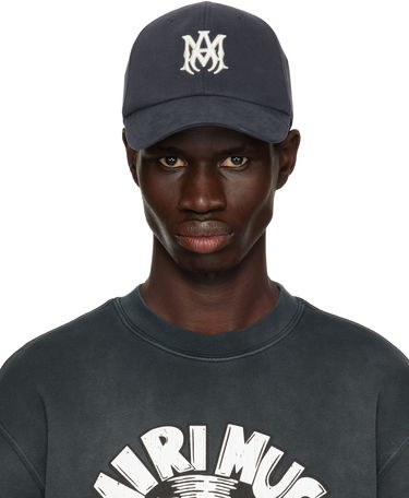 Korkki AMIRI AMIRI Canvas 'MA' Cap Tummansininen | AMHACP1032, 0