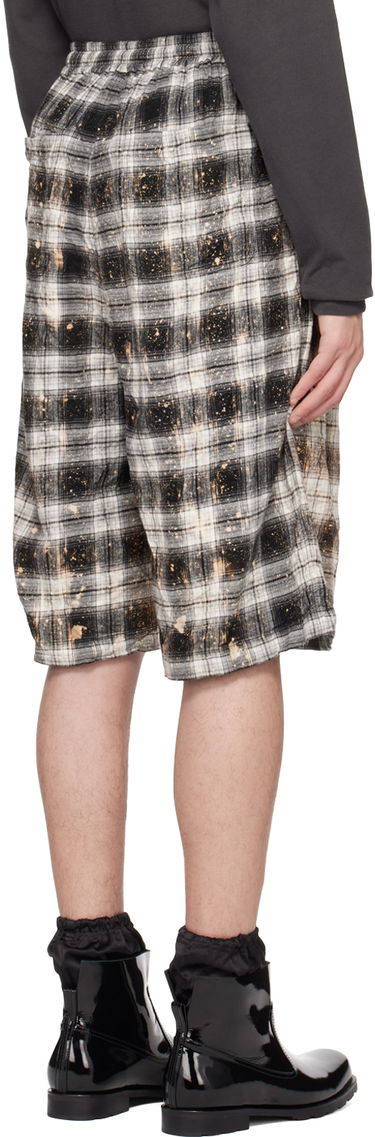 Shortsit We11done We11done Crinkled Check Shorts Monivärinen | WD-PT1-23-254-U-BK, 2