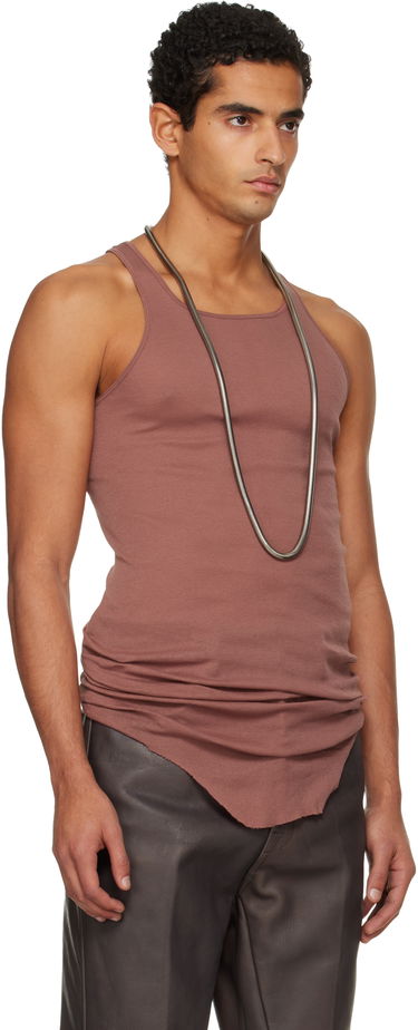 Tankkitoppi Rick Owens Concordians Basic Rib Tank Top Ruskea | RU02E1150 MR, 1