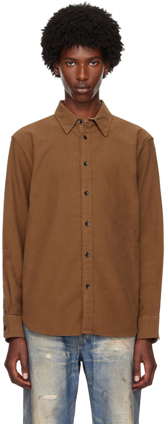 Paita rag & bone Rag & Bone Men's Finch Casual Shirt Ruskea | MBW24FA004CRML