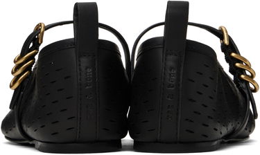 Tennarit ja kengät rag & bone rag & bone Spire Perforated Leather Mary Jane Ballerina Flats Musta | WFF25SF1018LE18, 1