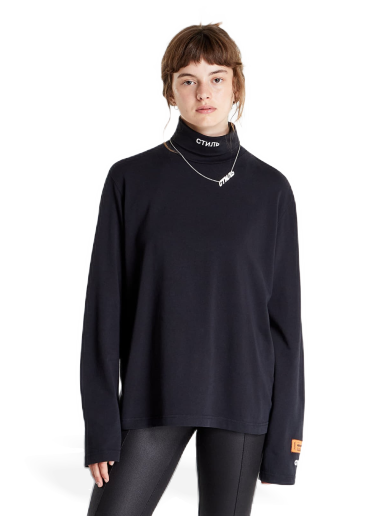 Villapaita HERON PRESTON Nf Ctnmb Ls Rollneck Musta | HMAB027C99JER0011001