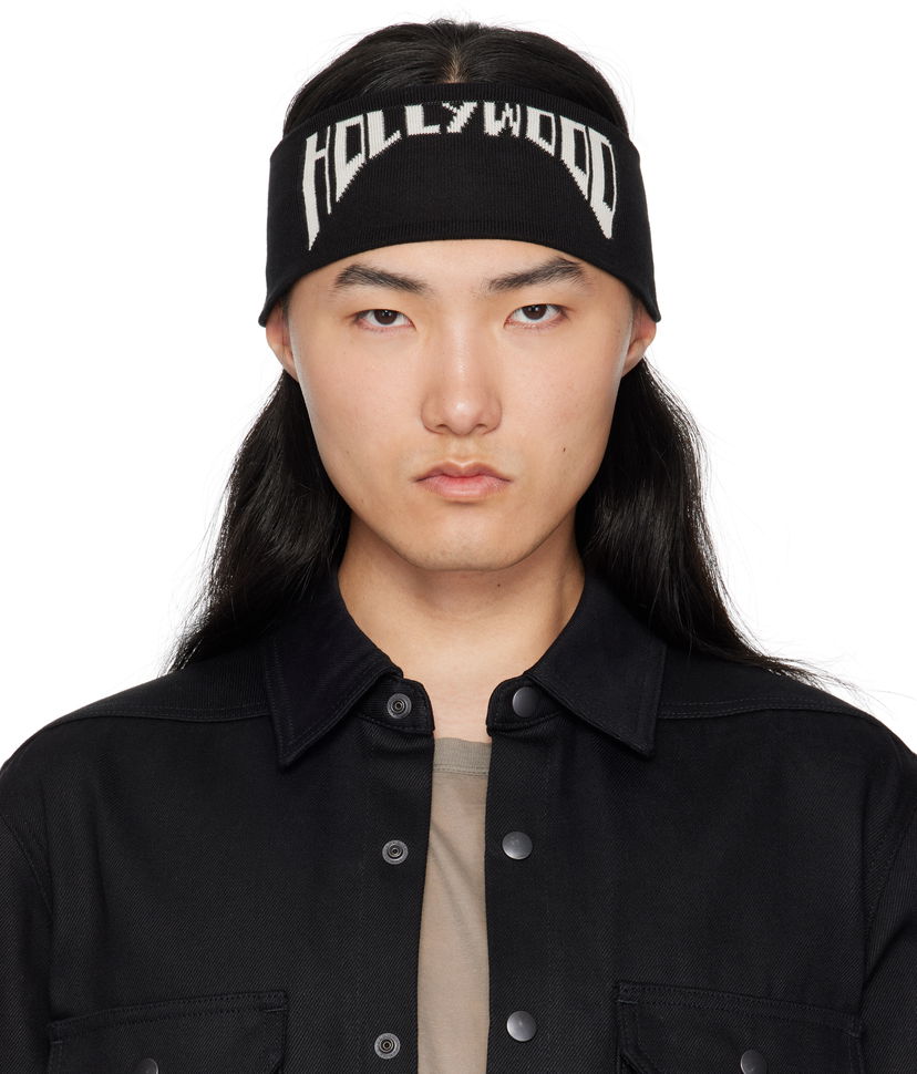 Huivi Rick Owens Rick Owens DRKSHDW 'Hollywood' Cotton Headband Musta | DA01E3480 KP7