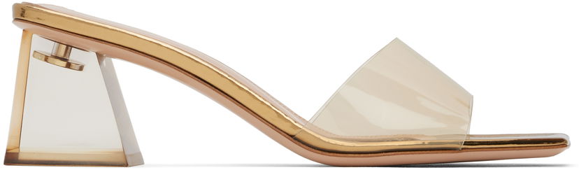 Asusteet Gianvito Rossi Gianvito Rossi Cosmic Heeled Mules Metallinen | G11320-55PLE-GME