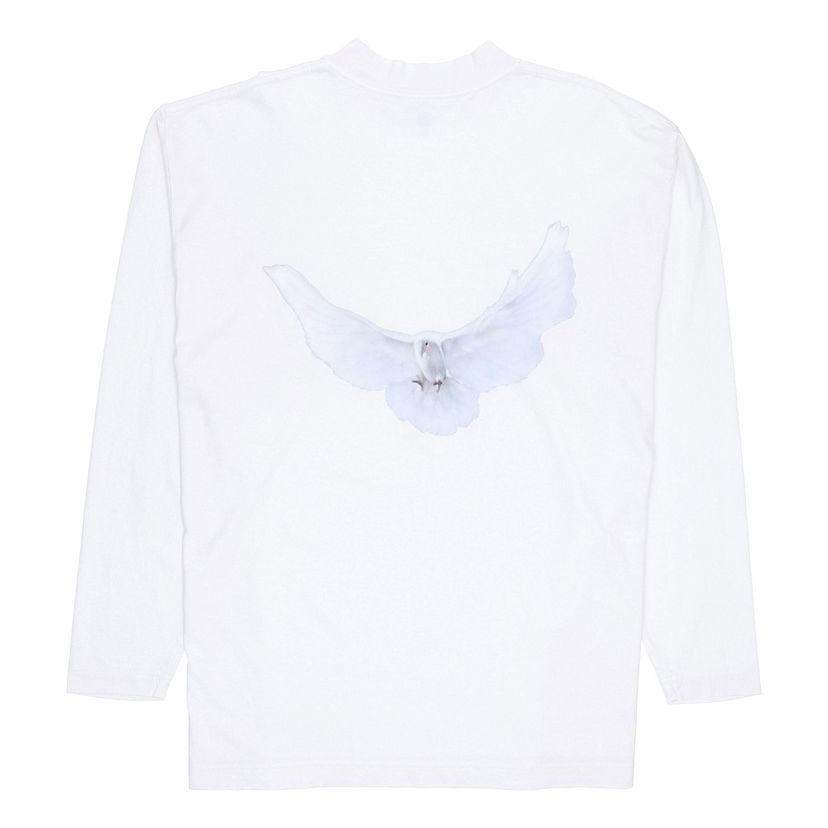 T-paita GAP Dove Long Sleeves T-Shirt Yeezy Gap Engineered by Balenciaga Valkoinen | YEEZY-SS22-019