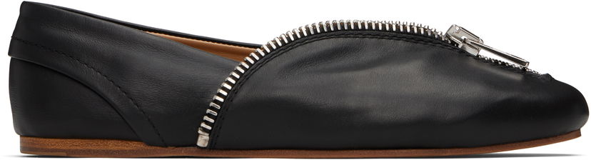 Vaatteet JW Anderson JW Anderson Biker Zip Ballerina Flats Musta | BL0032-LA0268