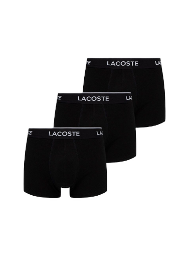 Nyrkkeilijät Lacoste 3Pack Casual Cotton Stretch Boxers Musta | 5H3389