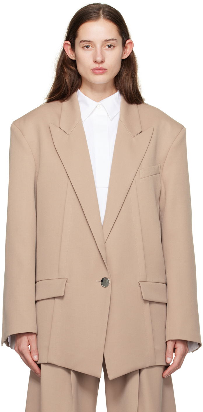 Takit The Attico Attico Glen Blazer Beige | 241WCG46 W046