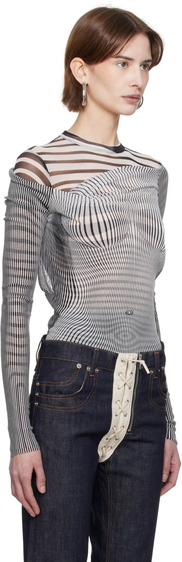 Villapaita Jean Paul Gaultier Jean Paul Gaultier Draped Body Morphing Bodysuit Monivärinen | 25/33-F-BD061-T578-0100, 1