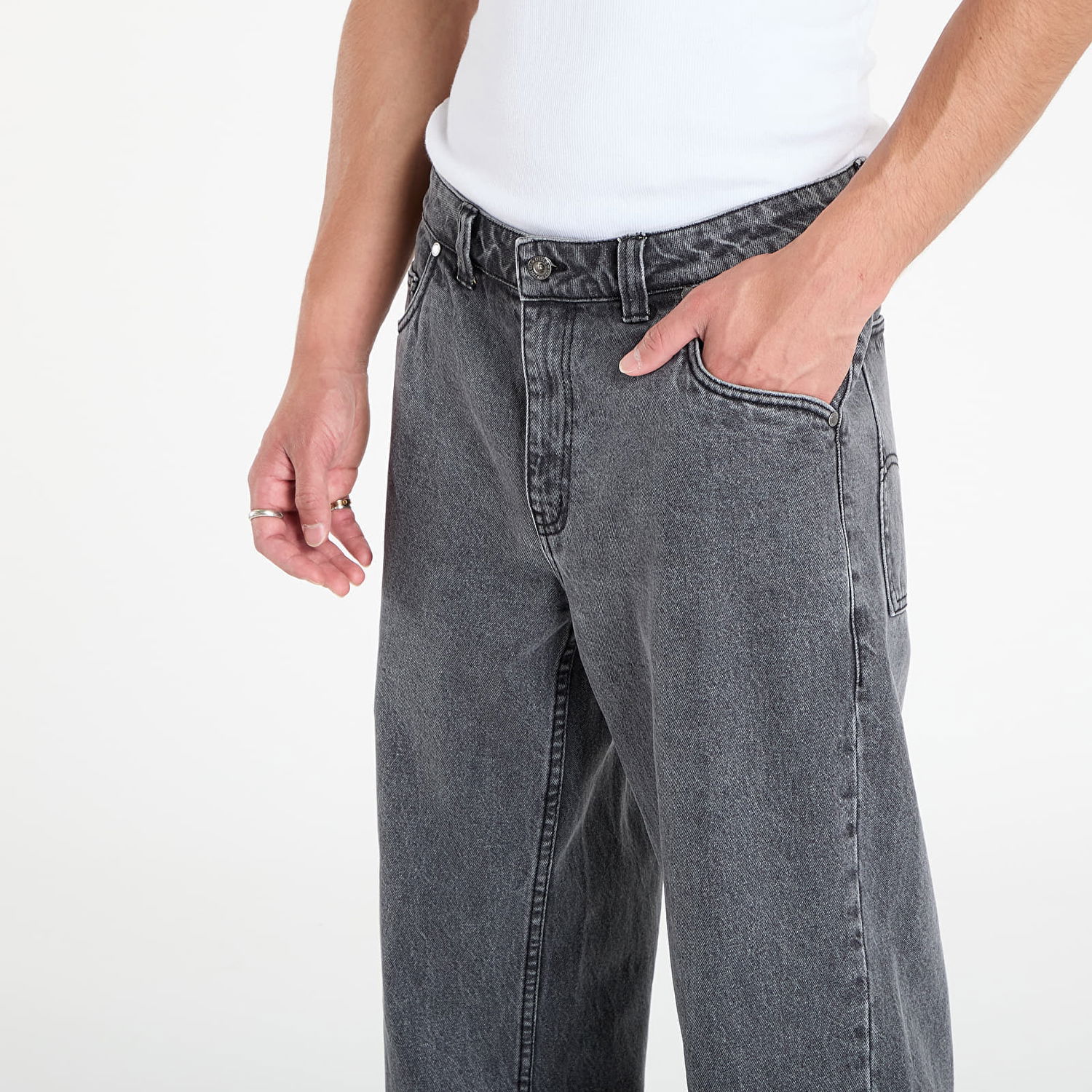 Jeans Dime Dime Classic Relaxed Denim Pants Harmaa | DIMESU2512BLK, 1