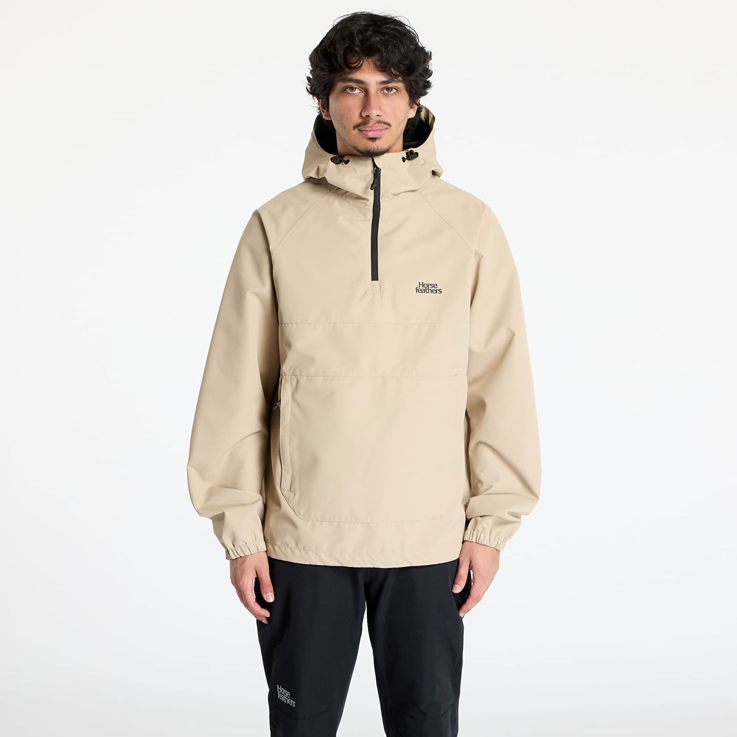 Tuulitakki Horsefeathers Horsefeathers Landon Anorak Jacket Beige | TM064C, 0