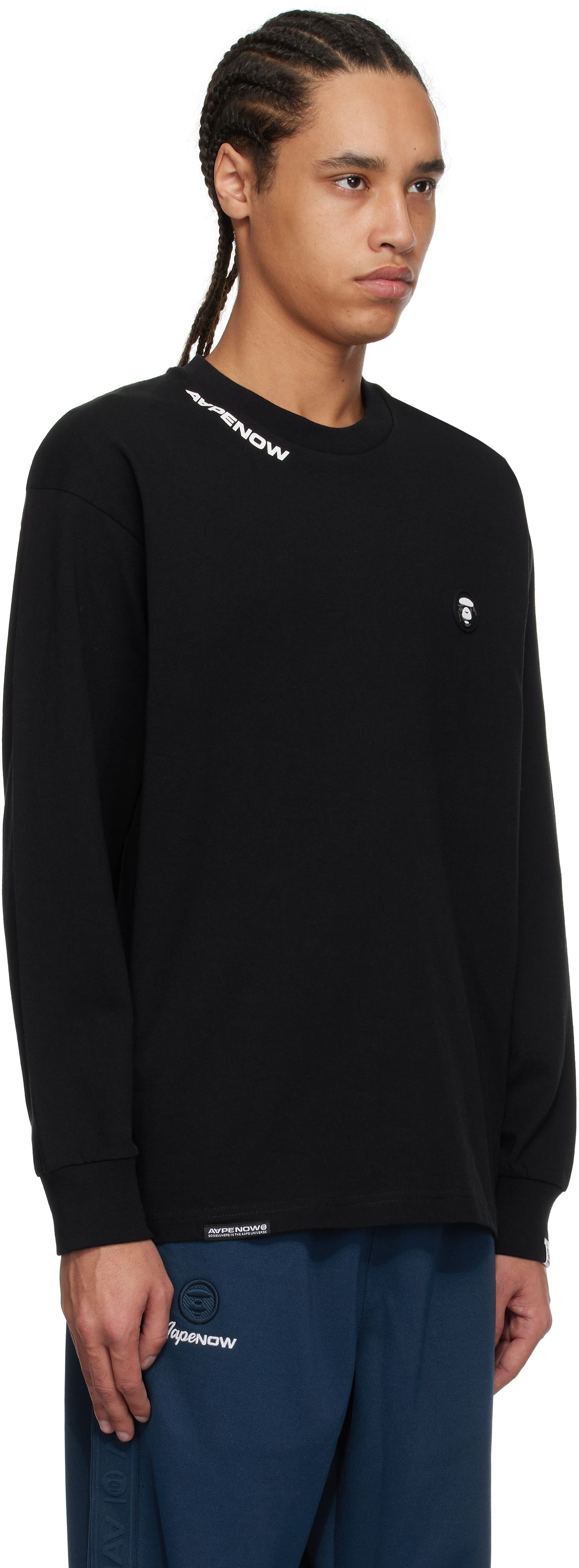 Huppari AAPE by A Bathing Ape AAPE by A Bathing Ape 'AAPE Now' Long Sleeve T-Shirt Musta | AAPLTM1607XXNBKX, 1