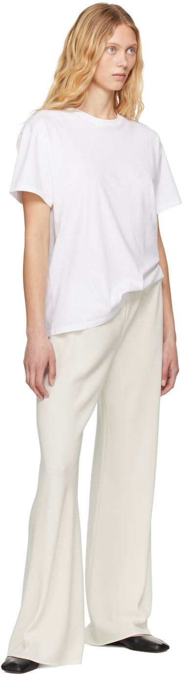 Housut The Row Gala Wide Leg Trousers Valkoinen | 1766-W1968, 3