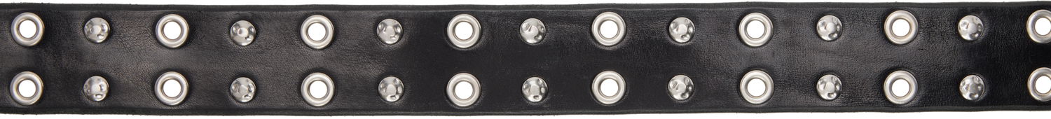 Vyöt OUR LEGACY Our Legacy Studded Double Tongue Belt Musta | A2258DFL, 1