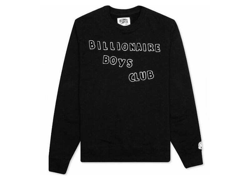 Huppari BILLIONAIRE BOYS CLUB Billionaire Boys Club Crew Sweater Musta | 8018314BLK