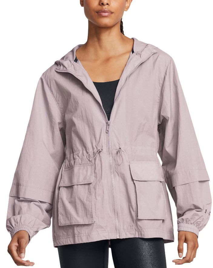 Tuulitakki Under Armour Lightweight Hooded Women's Anorak Jacket Violetti | 1386455-015