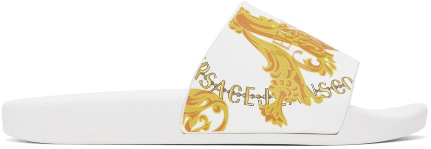 Tennarit ja kengät Versace Jeans Couture Shelly Chain Couture Slides "White" Valkoinen | E75YA3SQ4_EZS834, 0