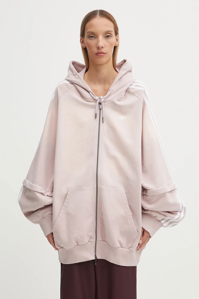 Huppari adidas Originals adidas Originals Oversized Hoodie Vaaleanpunainen | KE9804