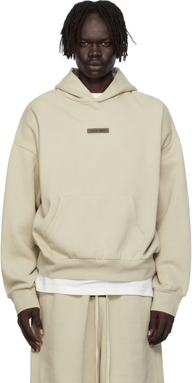 Huppari Fear of God Fear of God ESSENTIALS Classic Fit Fleece Hoodie Beige | 192SP252056F, 0