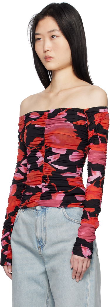 Tankkitoppi Blumarine Blumarine Printed Jersey Draped Top Monivärinen | P522C361A, 3