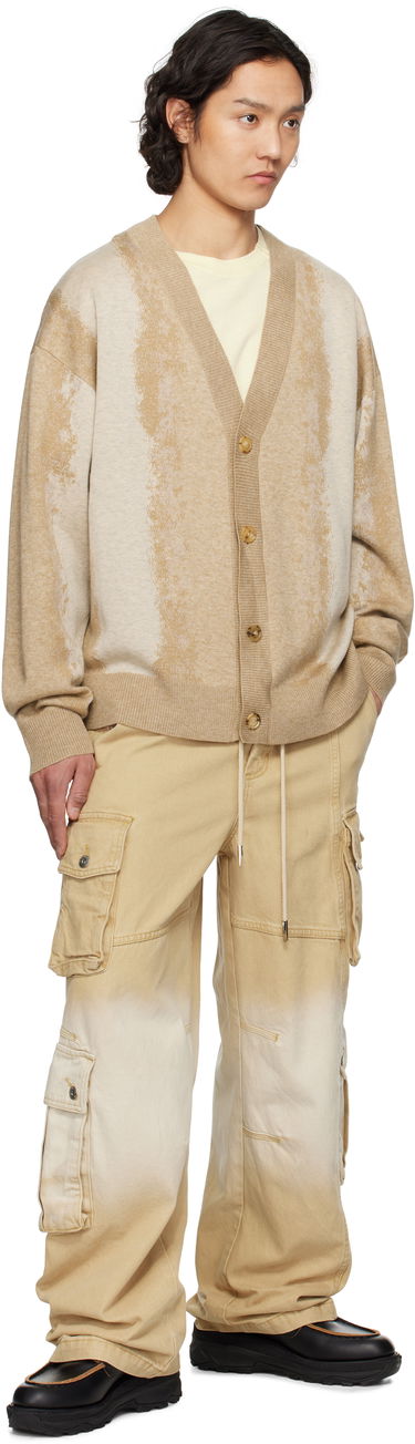 Cargo housut Feng Chen Wang Feng Chen Wang Gradient Denim Cargo Pants Beige | FENG19TR22, 3