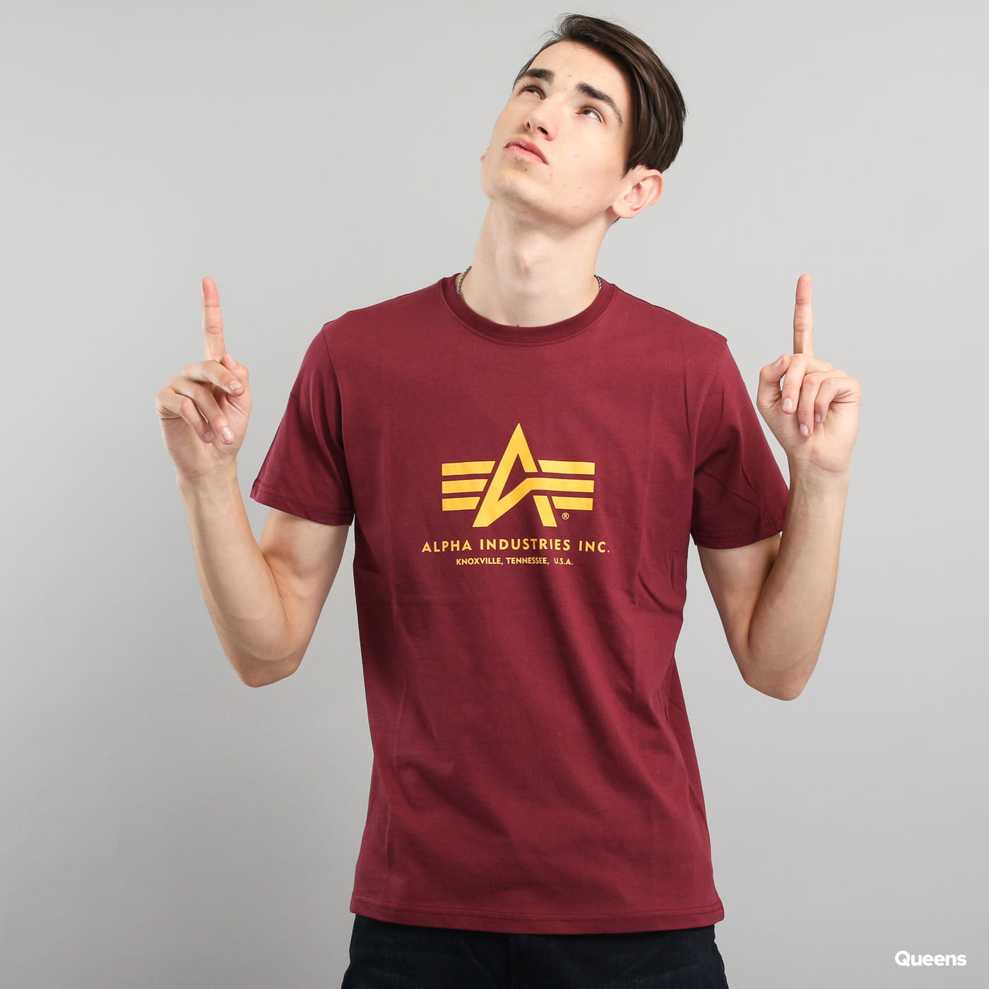 T-paita Alpha Industries Basic Tee Burgundia | 100501 184, 0