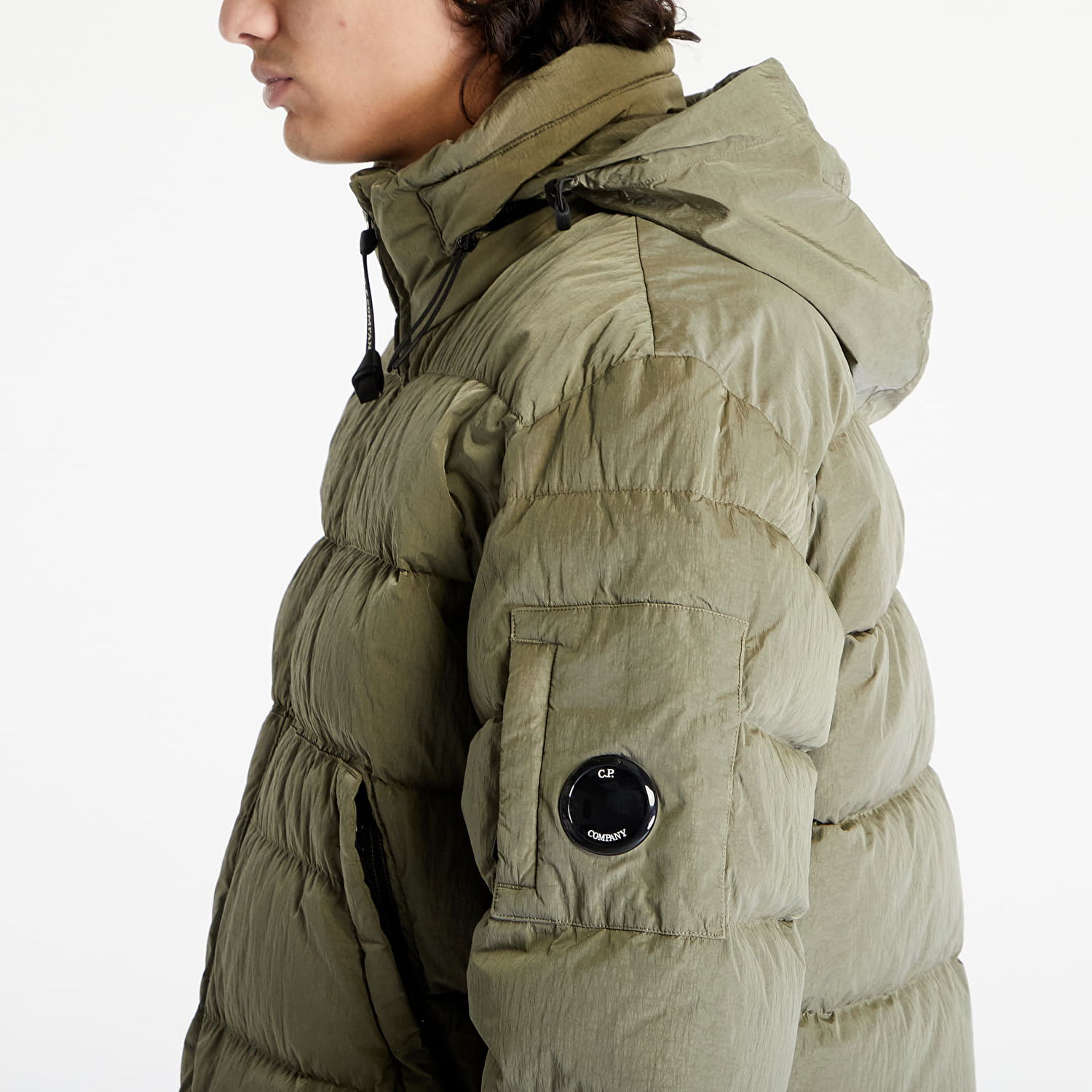 Takki C.P. Company Eco-Chrome R Down Jacket Vihreä | 15CMOW028A006369G-335, 1
