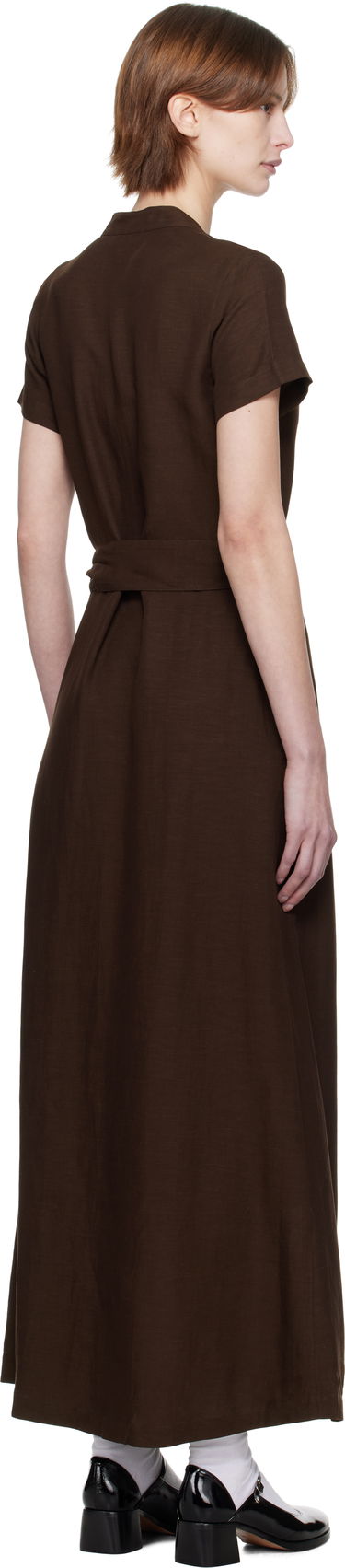 Mekko A.P.C. A.P.C. Annelie Midi Dress Ruskea | VIALV-F35040, 2