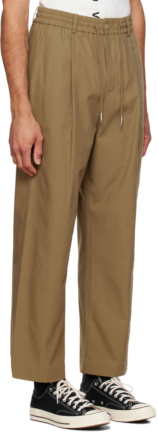 Housut Feng Chen Wang Feng Chen Wang Embroidered Panel Trousers Vihreä | FUF14TR08, 1