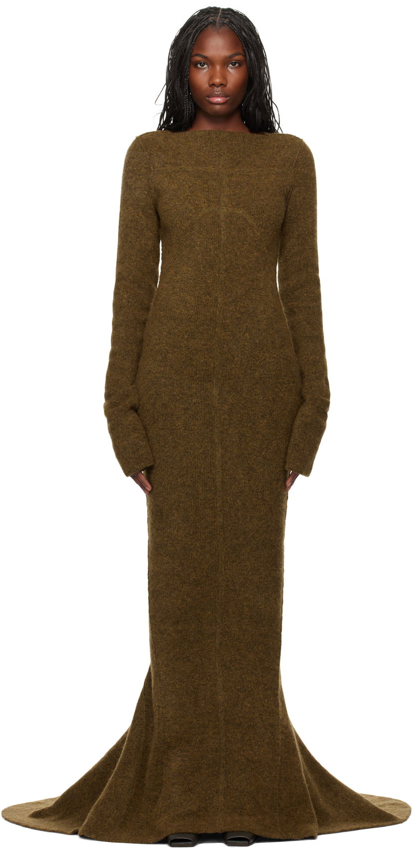 Mekko Rick Owens Maxi Dress Ruskea | RO02D3688 KWPL