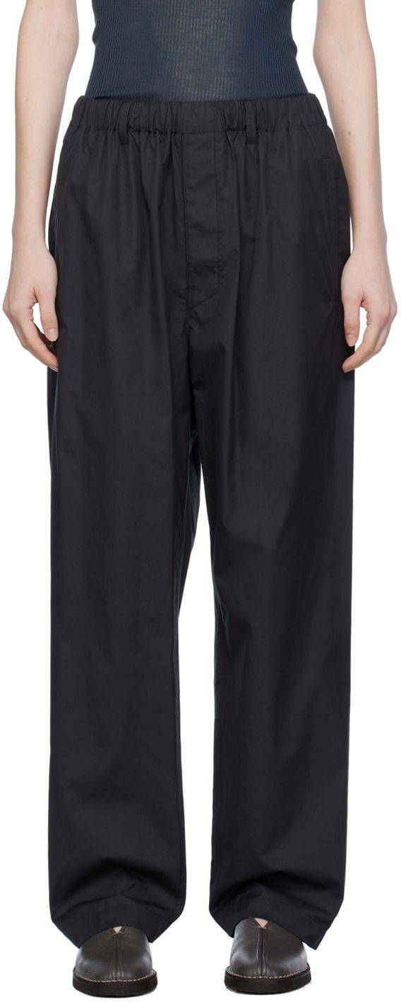 Housut LEMAIRE Lemaire Exclusive Elastic Waist Trousers Musta | PA1047 LF839