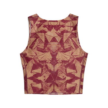 Crop top Puma PUMA x SAYSKY Abstract Pattern Crop Running Top Monivärinen | 527835_90, 7