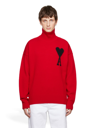 Villapaita AMI Turtleneck Punainen | UKS402.018