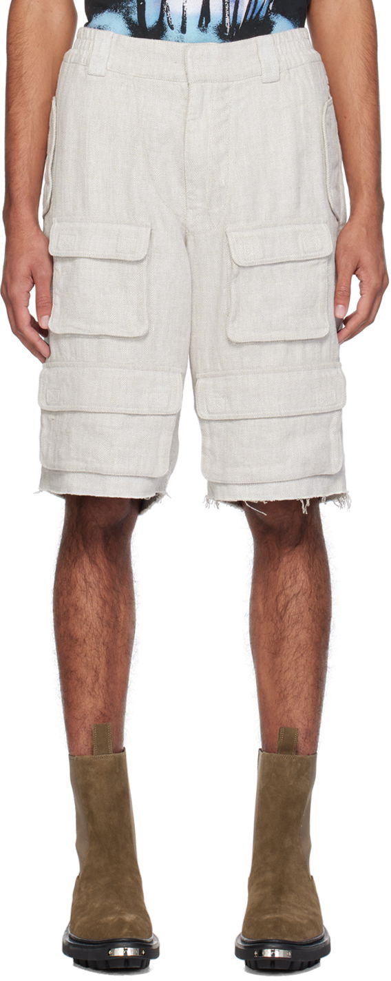 Shortsit MISBHV Raw Edge Shorts Harmaa | 240M359