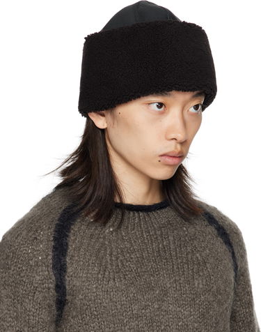 Hattu OUR LEGACY Our Legacy Blizzard Faux-Fur Trapper Hat Musta | A4258BD, 1