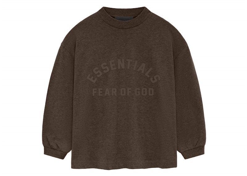 Villapaita Fear of God Fear of God Essentials Core Collection Kids Long Sleeve T-Shirt Ruskea | 785SU241022K